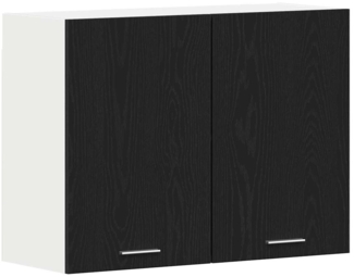 vidaXL Hängeschrank mit Tür Riga Schwarz Eichen-Optik 80 x 31 x 60 cm 863144