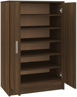 vidaXL Schuhschrank Braun Eichen-Optik 60x35x70 cm Holzwerkstoff 816013