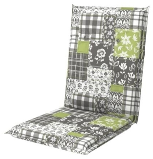 Doppler Auflage Midi Living ca. 110 x 48 x 6 cm, blumen karo, mit Stehsaum
