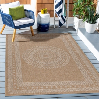 Ayyildiz Teppiche Outdoorteppich DHAKA 8714, rechteckig, Höhe: 5 mm, Läufer / Pflegeleicht / Strapazierfähig / In- und Outdoor geeignet