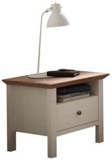 Pol-Power Nachttisch BASEL, Anderson Pine Dekor, 1 Schublade, 1 offenes Fach, BxHxT 50 x 50 x 48 cm