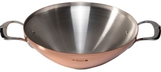 De Buyer Prima Matera Wok Kupfer/Edels. mit 2 Griffen ind.