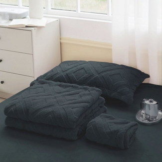 KEAYOO Bettwäsche TF, Polyester, 2 teilig, Flauschig warmes Teddy Plüsch warm für Winter