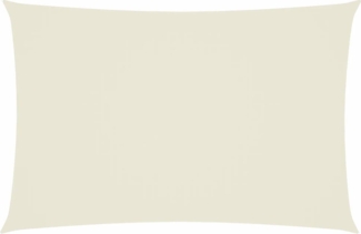 vidaXL Sonnensegel Oxford-Gewebe Rechteckig 2x4 m Creme 42298