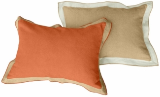 Mirabeau Kissenhülle Kissenhülle 2er Set Florcelles beige/terrakotta