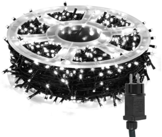 Clanmacy LED-Lichterkette 500-2000 LED 50-200M Lichterkette Beleuchtung Weihnachten Party
