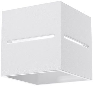 LED Wandleuchte, Aluminium, UP DOWN, weiß, H 12 cm