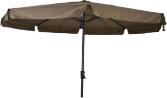 Lesli Living Sonnenschirm Lesli Living Sonnenschirm "Libra Taupe" Ø 3,5 m mit UV-Schutz 30+