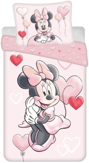 Disney Minnie Mouse Design Kuschelige Bettwäsche Baumwolle, 140x200 cm & 70x90 cm