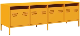 vidaXL TV-Schrank Senfgelb 135x39x43,5 cm Kaltgewalzter Stahl 851307
