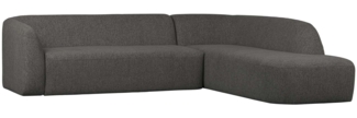 Ecksofa Sloping, Rechts, Dunkelgrau