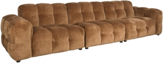 HACKMAN 4,5-Sitzer Sofa Velours Cognac von DUTCHBONE