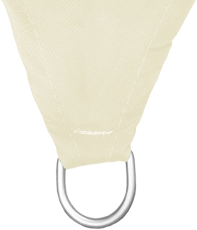 XL Sonnensegel Dreieck 5x5x5m mit Ösen und Nylonschnüren Beige