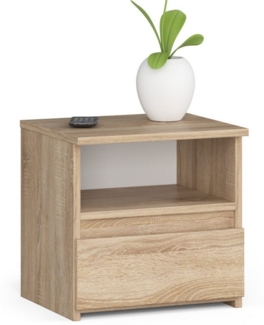 Home Collective Kommode 40 cm breit Holz Highboard Sideboard für Flur Schlafzimmer Wohnzimmer (Mehrzweckschrank Schrank schmal Kommode Schlafzimmer mit Schubladen), Kinderzimmer Organizer, 40 cm hoch mit 1 Schublade sonoma