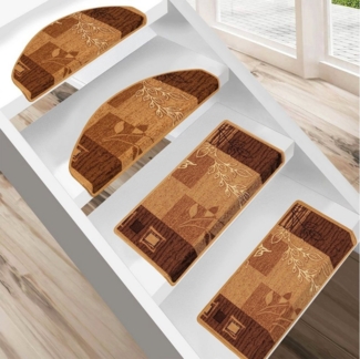 Floordirekt Stufenmatte Akzent, 3 Farben & 2 Größen, Treppenschutz, Halbrund, Höhe: 5 mm