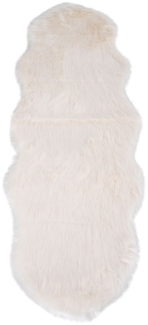 House Nordic Lammfell Kunst, elfenbein, 60x180 cm