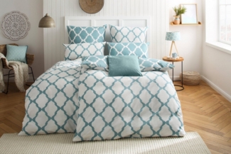 Home affaire Wendebettwäsche Alba in Gr. 135x200 oder 155x220 cm, Biber, 2 teilig, Bettwäsche mit Wendeoptik, in verschiedenen Qualitäten, Baumwolle