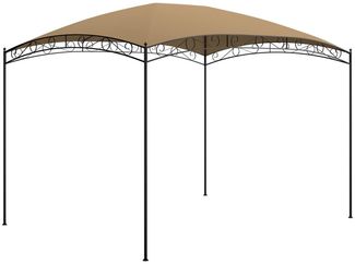 Gartenpavillon, Pavillon 3 x 4 x 2,65 m Taupe 180 g/m²