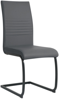 Polyurethan Metall Stuhl 42 x 97 x 59 cm Schwarz Grau