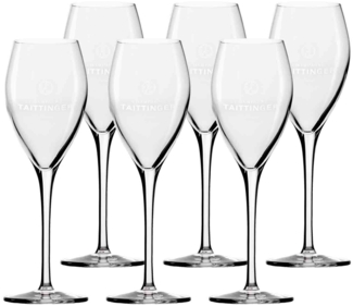 Taittinger Champagnerglas 6er Set 0,1l Eichstrich