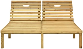 vidaXL Doppel-Sonnenliege Grün Imprägniertes Kiefernholz 315398