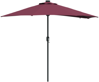 vidaXL Gartenparasol Bordeauxrot 294 x 150 x 223 cm Stoff 42003263