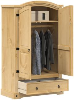 vidaXL Kleiderschrank Corona 101x52x170 cm Massivholz Kiefer 4005662