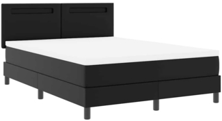 vidaXL Bettgestell mit Matratze Schwarz 160 x 200 cm Kunstleder 3339056