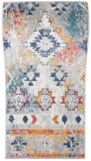 Mazovia Läufer Läufer Flurläufer Boho Teppichläufer 80 cm Breit, 80 x 100 cm, Kurzflor, Meterware, Höhe 9 mm