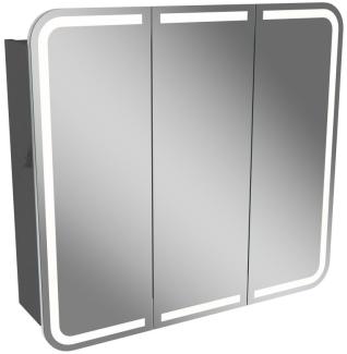 Lanzet M9 Spiegelschrank 80 cm mit umlaufender LED-Beleuchtung, Grau