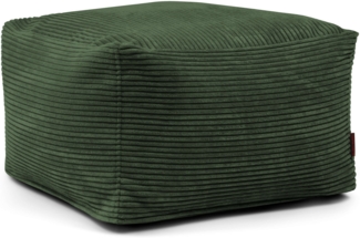 Sitzsack ‘Softbox‘, Bezugstoff - Waves, 100% Polyester, Forest, 40x70x70 cm.