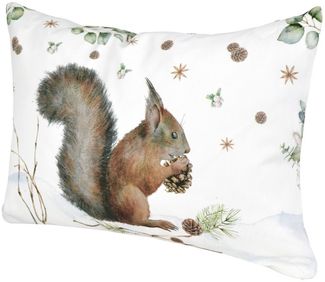 beties Kissenbezug Magie des Winters Moggl, (1 Stück), Winterliches Design mit Eichhörnchen