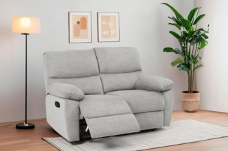 Home affaire 2-Sitzer LANNOY, mit manueller o. elektrischer Relaxfunktion in beiden Sitzen, Elektrische Variante mit USB A/C. Federkern, Webstoff