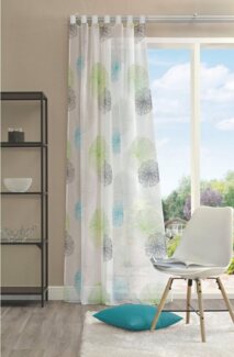 HOME WOHNIDEEN Vorhang RAWLINS, Schlaufen (1 St), transparent, Voile
