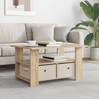 vidaXL Couchtisch Sonoma-Eiche 77 x 55 x 42 cm Holzwerkstoff 8000414