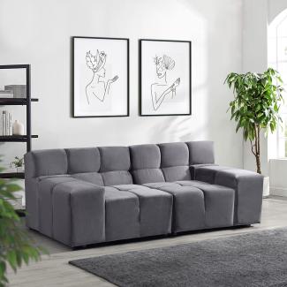 HOME DELUXE Modulares Sofa ORLENA - Anthrazit 204 x 98 cm