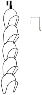 Intirilife Hängeaufbewahrung (1 St), Hut Kleider Ständer Cap Halter 5 Ringe zum Aufhängen 16.9x14.5x78cm