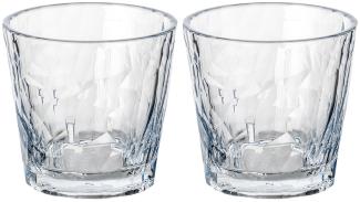 Koziol Superglas 250 ml Club No. 22 2er-Set crystal clear