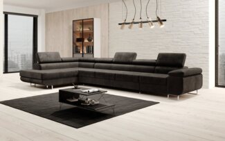 Luxusbetten24 Schlafsofa Designer Sofa Maxi, mit Schlaf- und Klappfunktion