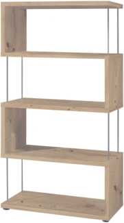 Regal Elga 66x33x126 Bücherregal Standregal eiche sägerau 14828
