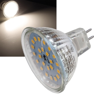 LED Strahler MR16 "H55 SMD"120°, 4200k, 440lm, 12V/5W, neutralweiß