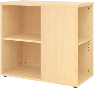 bümö Schreibtisch Schrank in Ahorn, Container Schrank Büro für Ordner & Co. - Anstell-Container Schreibtisch, Schreibtisch Kommode, Büro Schrank Möbel, Bürocontainer, Schreibtischcontainer, 1630-3