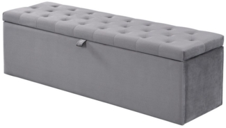 Flieks Polsterbank, Samt Bettbank Sitzbank mit Stauraum 138 x 41 x 42 cm