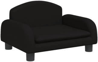 vidaXL Kindersofa, Couch für Kinder,, Schwarz, 50 x 40 x 30 cm