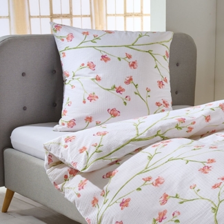 Traumschlaf Basic Seersucker Bettwäsche Melbourne weiss|240x220 cm + 2x 80x80 cm