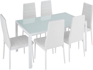 tectake Sitzgruppe Esszimmergruppe, (Set, 7-tlg), 7-teilig