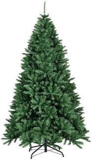 COSTWAY Künstlicher Weihnachtsbaum, 1355 PVC Nadeln, mit Metallständer