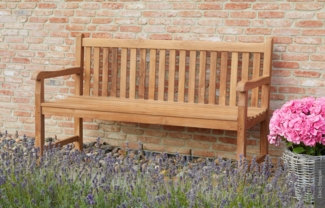 Gartenbank Kampen , Echtholz , Holzfarben , 120 x 92 x 60 cm