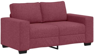 vidaXL 2-Sitzer-Sofa Weinrot 120 cm Stoff 4105159