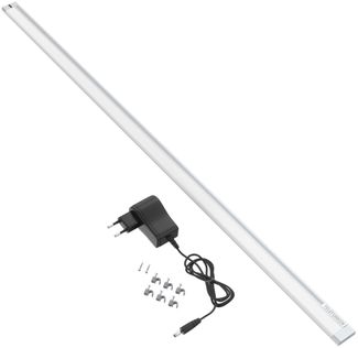 TELEFUNKEN - Led Unterbauleuchte 87,3 Cm, Küche, Led Leiste Küchenschrank, Werkstattlampe, Ir-Bewegungssensor, Neutralweißes Licht, 10 W,1100 Lm, Silberfarbig